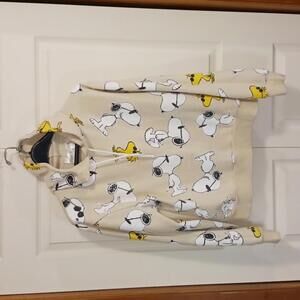 PEANUTS Snoopy & Woodstock hoodie - XL - beige